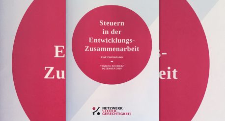 Broschürentitel Steuern in der Entwicklungszusammenarbeit